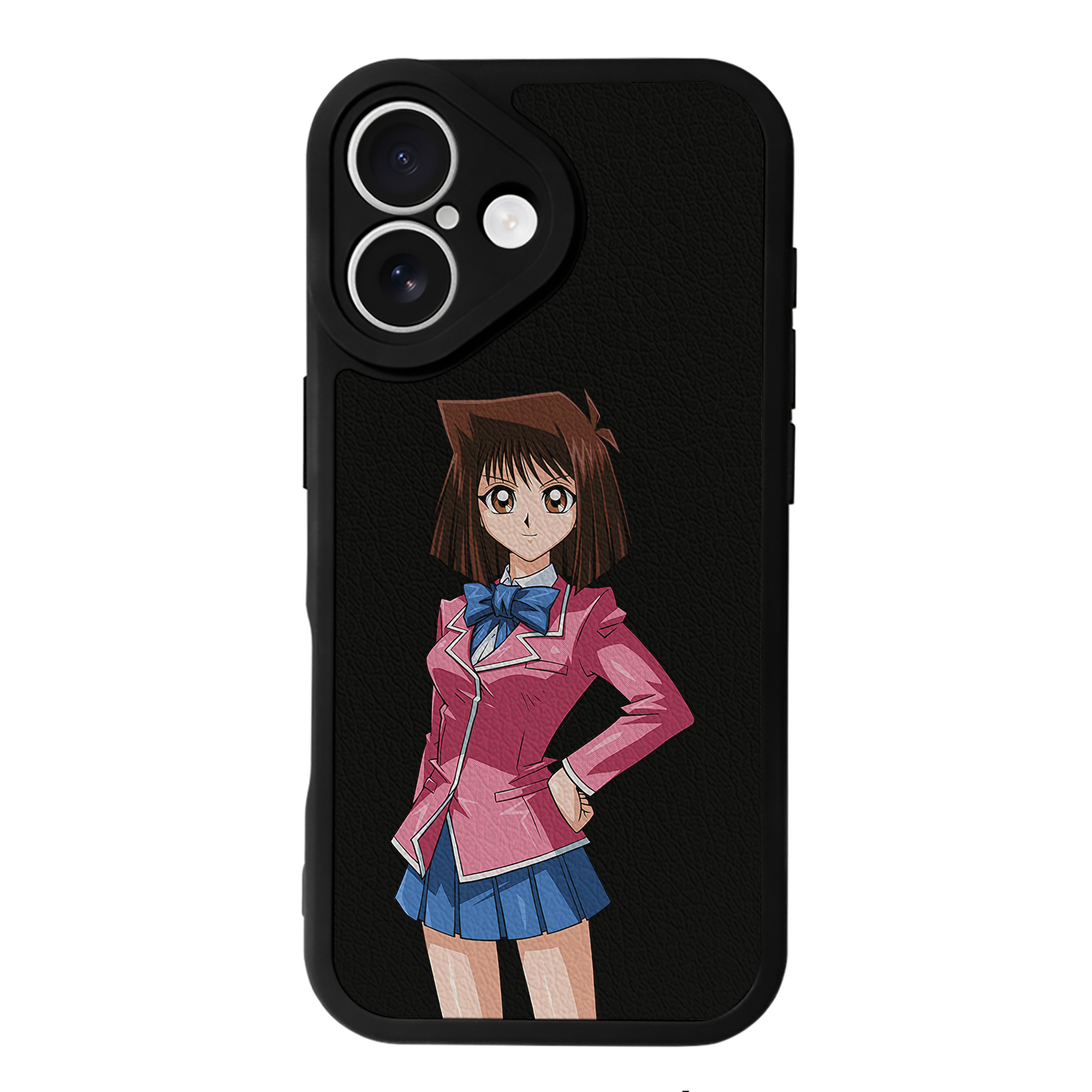 （画像用） 遊☆戯☆王 Yu-Gi-Oh! 【iPhone 16シリーズ対応】シリコンスマホケース（レザー調） 材質：シリコン